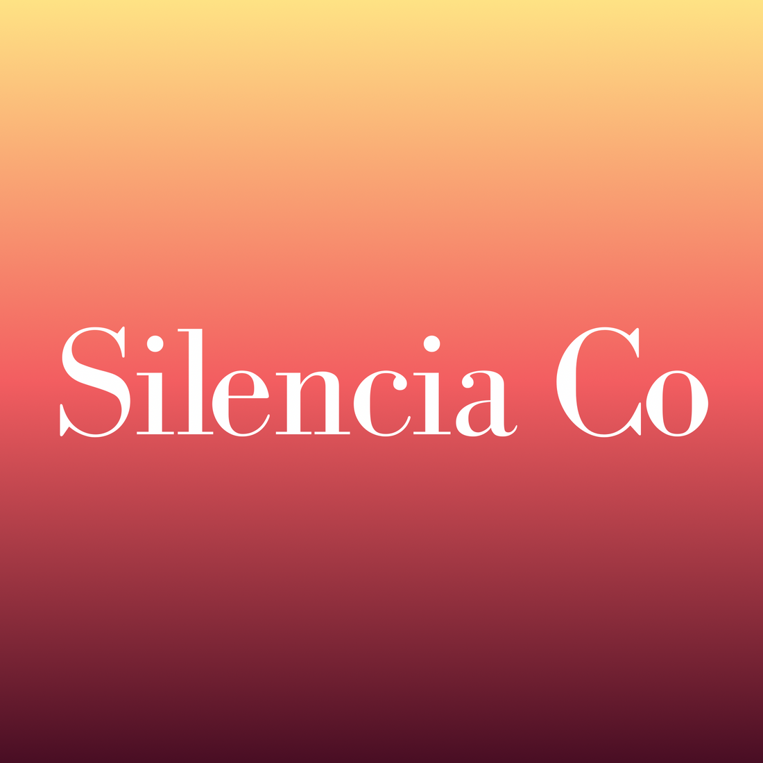 Welcome to Silencia Co